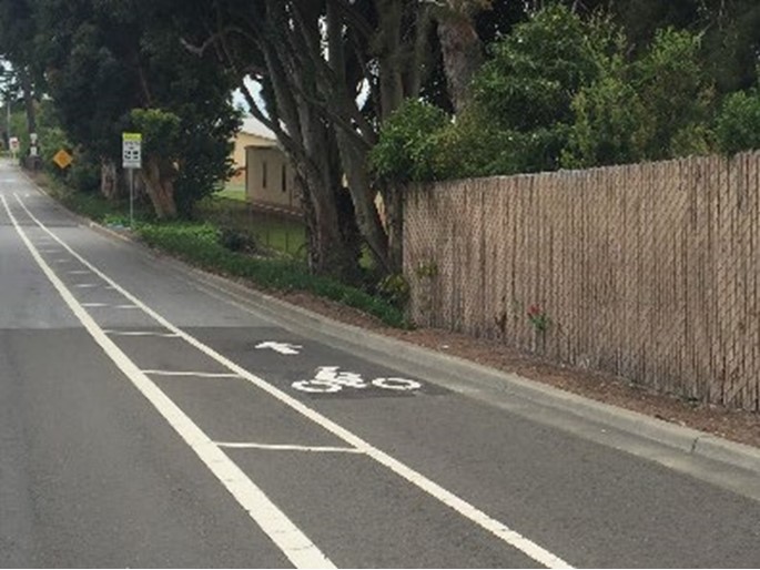 Class 2B (buffered) Bike Lane