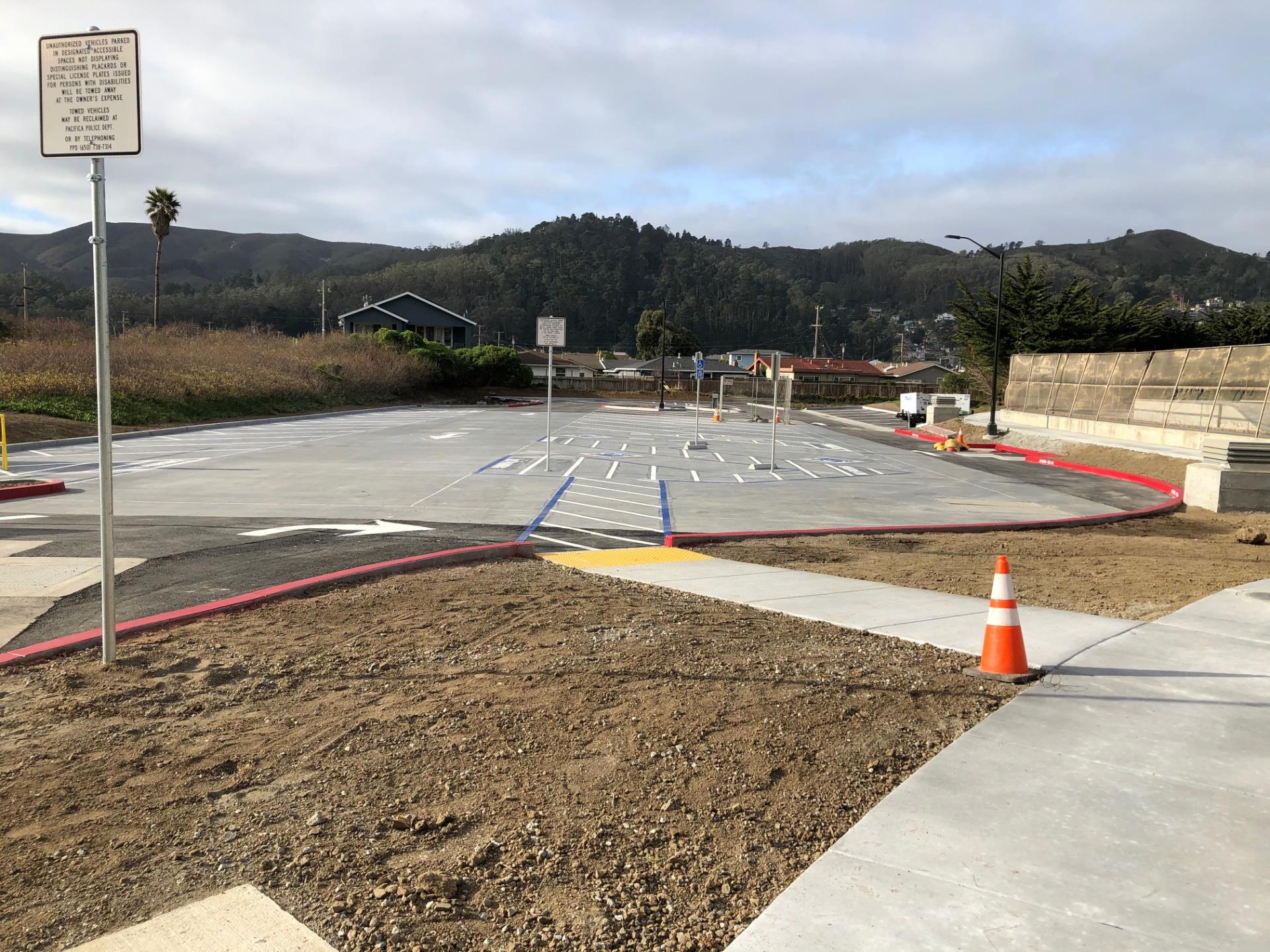 Wet Weather EQ Basin Parking Lot